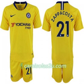 Camisolas de Futebol Chelsea Davide Zappacosta 21 Criança Equipamento Alternativa 2018/19 Manga Curta